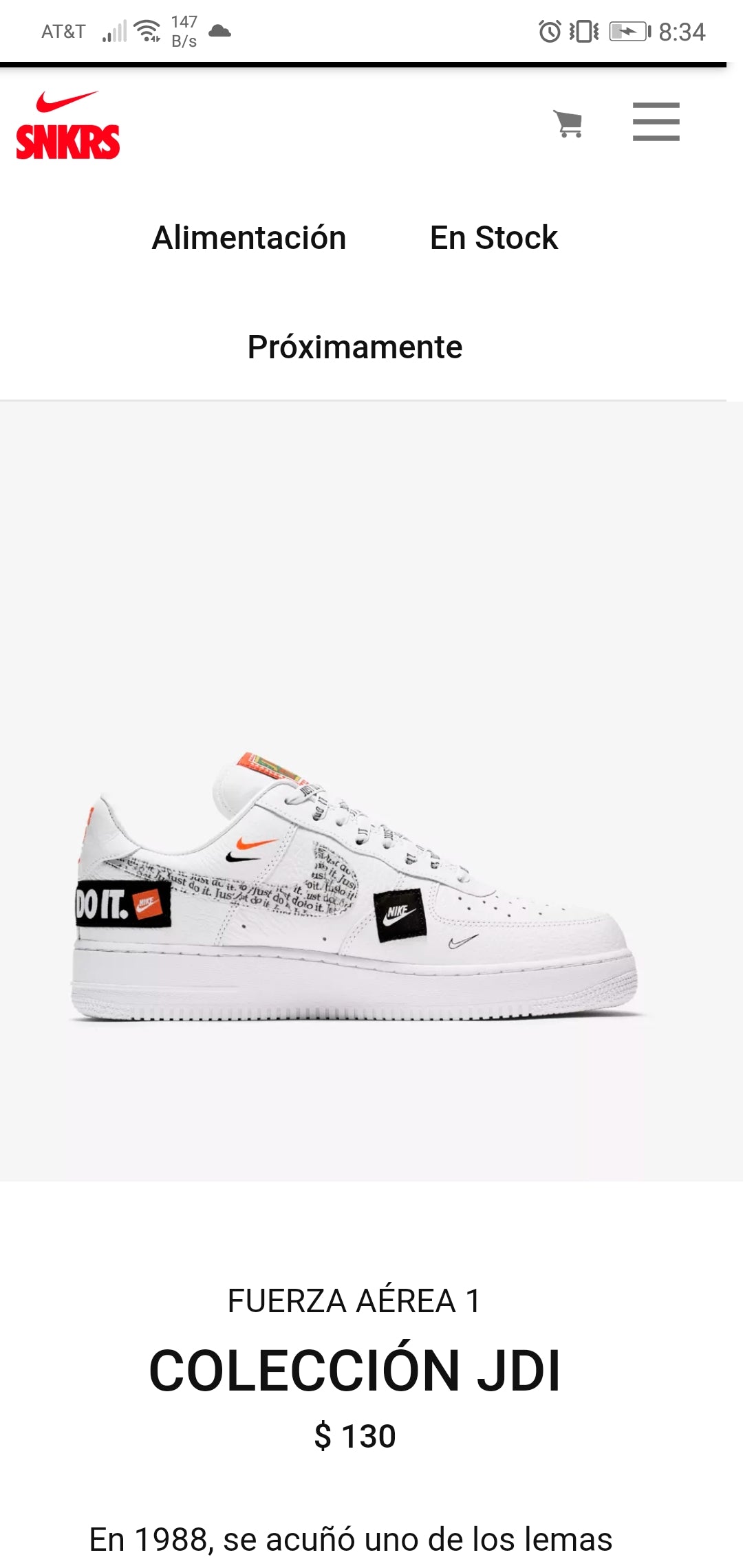 Air Force 1 by Nike - product photo shown in the listing for this item.