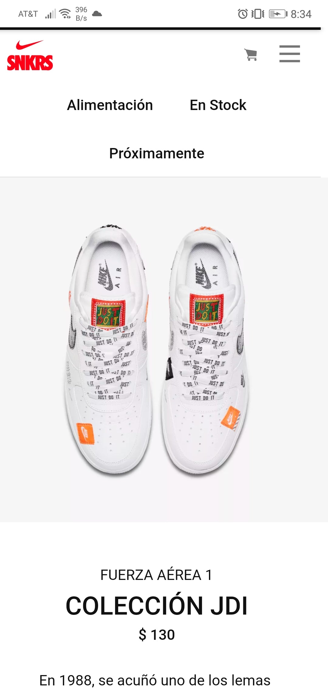 Air Force 1 by Nike - product photo shown in the listing for this item.