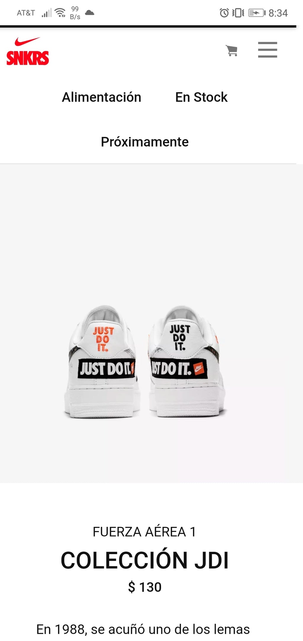 Air Force 1 by Nike - product photo shown in the listing for this item.