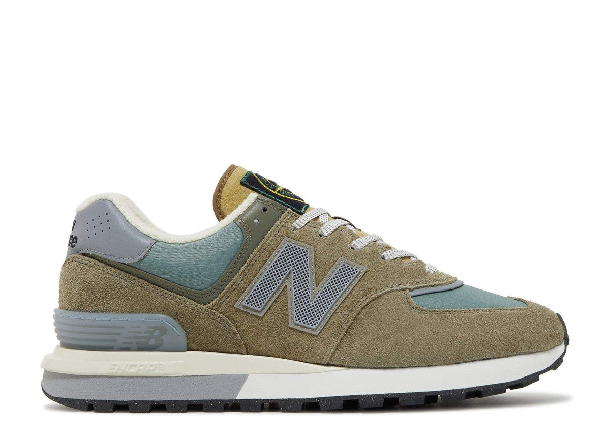"Steel Blue" New Balance Stone Island x 574 Legacy Sneakers - product image from the listing.
