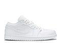 "Triple White" Air Jordan 1 Low Sneakers - product image from the listing.