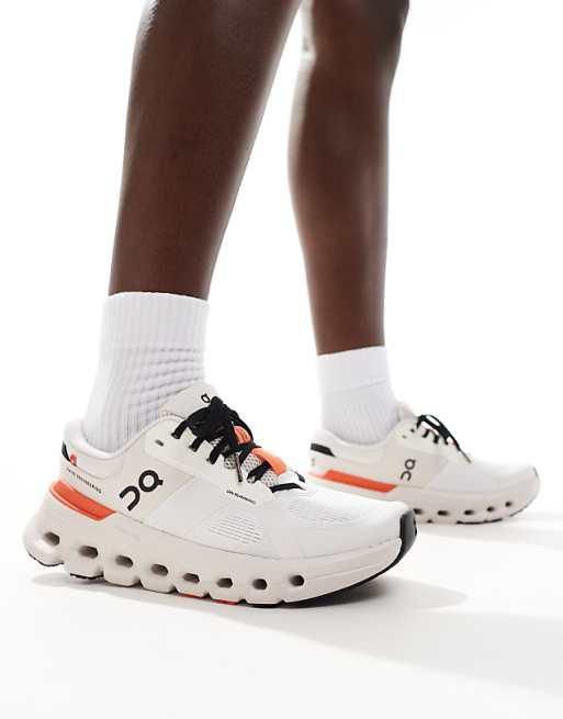 On Cloudrunner 2 Running Shoes in White Sand - product image from the listing.