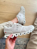 On Cloud 5 Pearl White Lifestyle Trainers - product image from the listing.