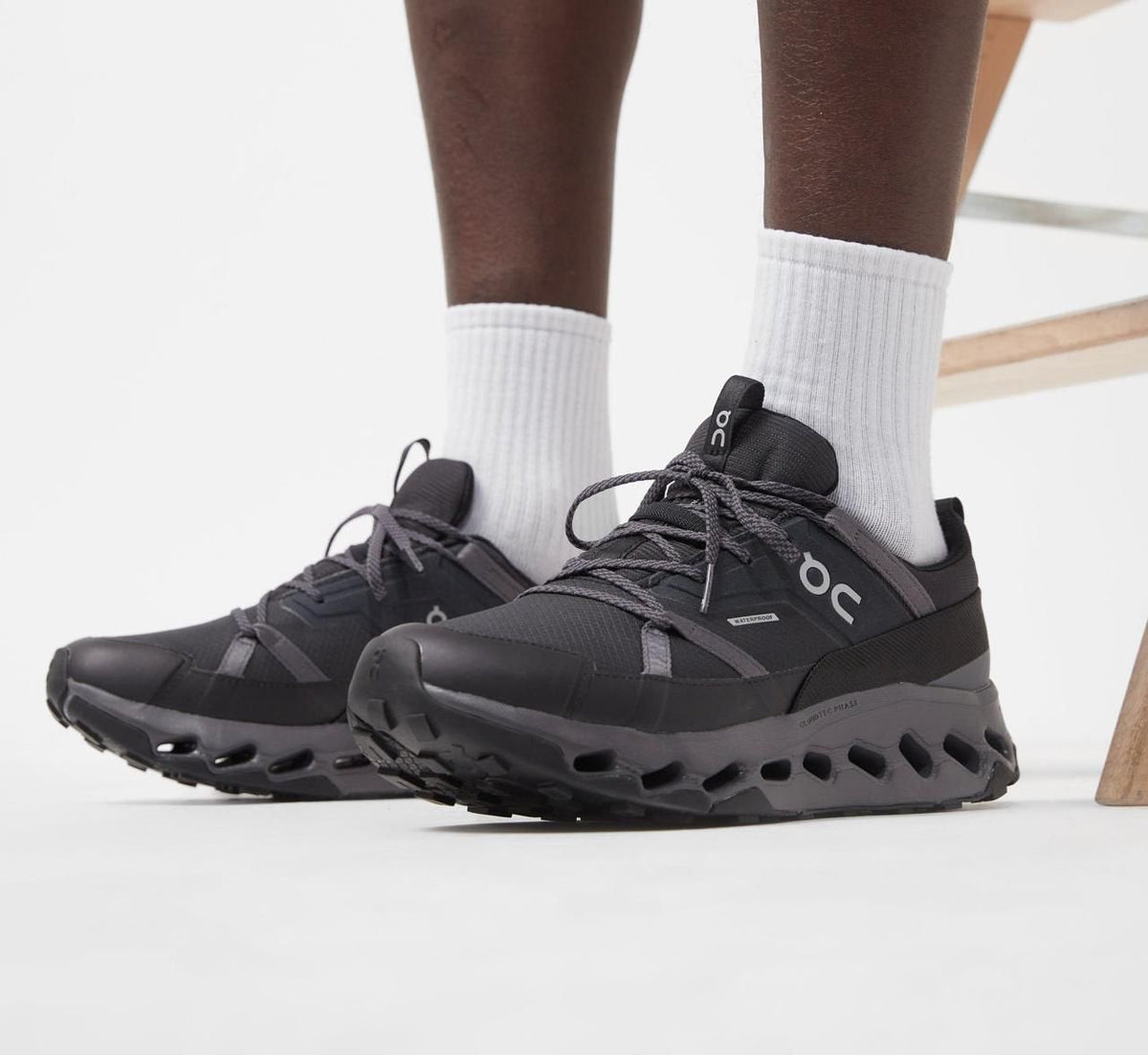 On Cloudhorizon Waterproof Black Eclipse Hiking Footwear - product image from the listing.