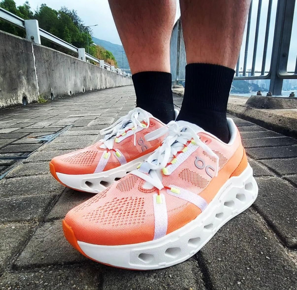 On Cloudeclipse Flame Running Shoes in Ivory - product image from the listing.