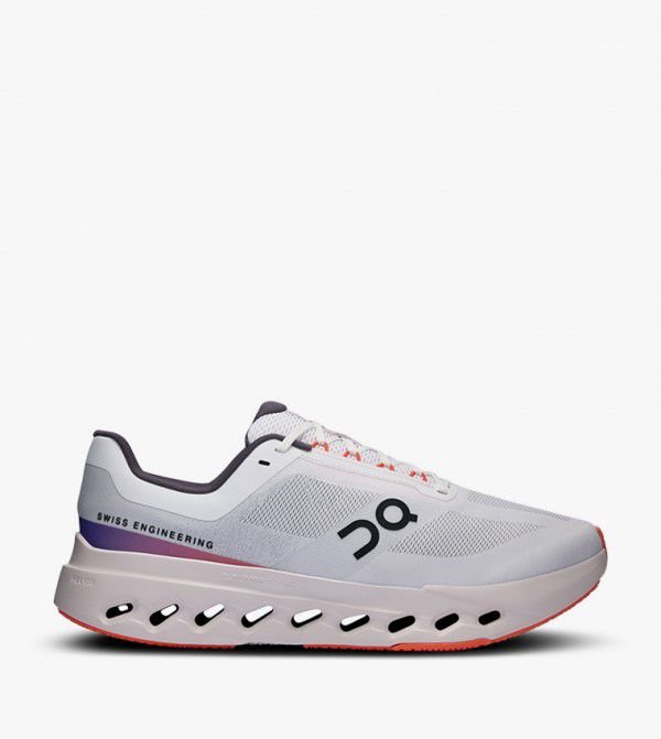 On Cloudsurfer Next Running Shoes in White Orange - product image from the listing.