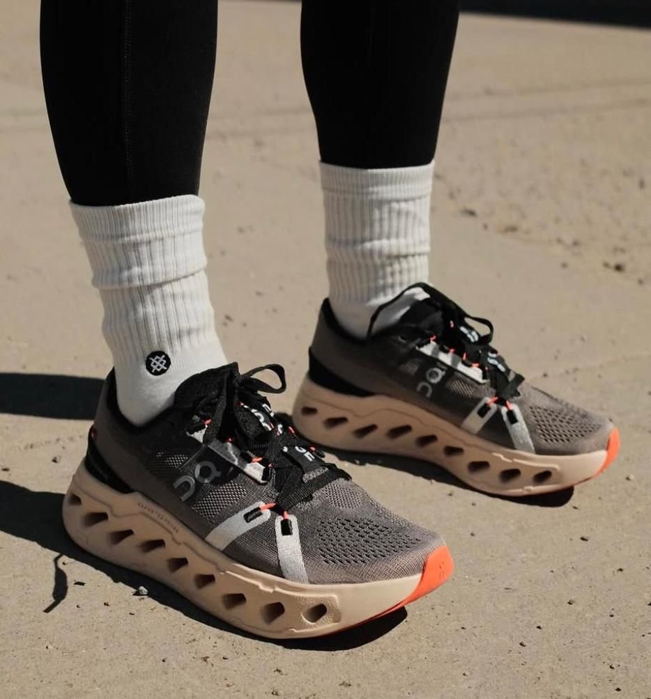On Cloudeclipse Fade Running Shoes in Sand - product image from the listing.