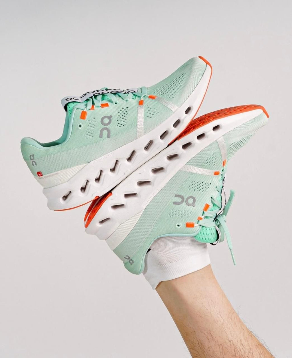 On Cloudsurfer Creek Running Shoes in White - product image from the listing.