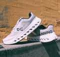 On Cloudsurfer Next Running Shoes in Glacier White - product image from the listing.
