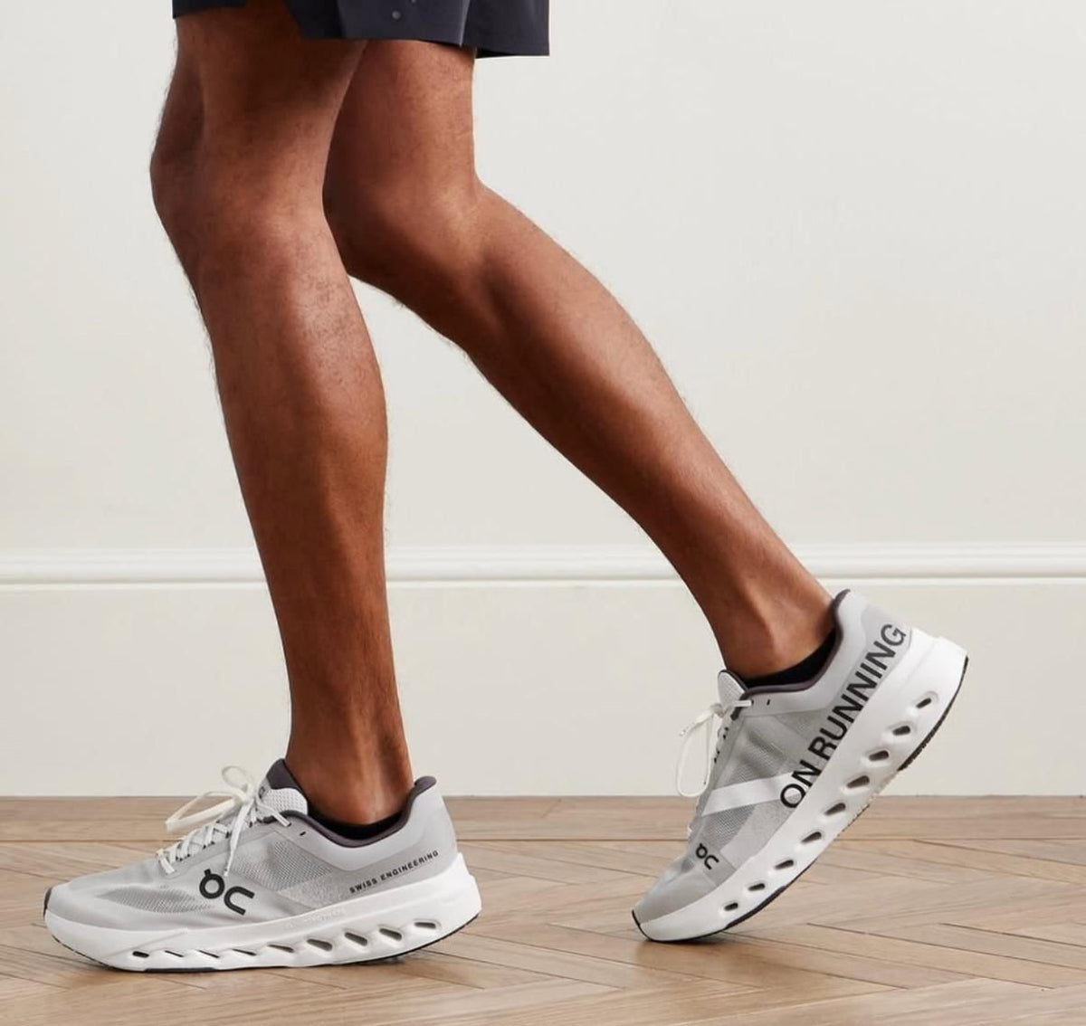On Cloudsurfer Next Running Shoes in Glacier White - product image from the listing.