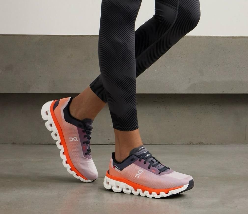 On Cloudflow 4 Quartz Flame Shoes for Running - product image from the listing.