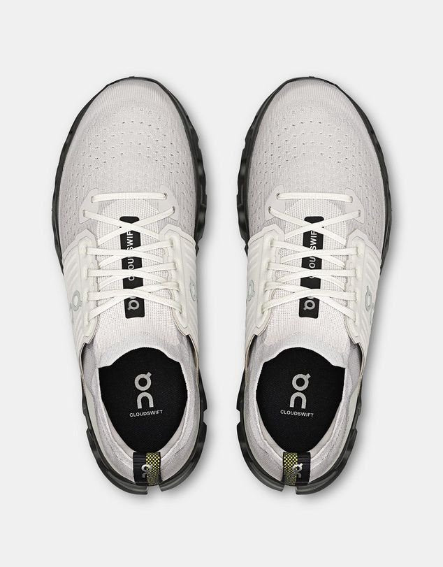 On Cloudswift 4 Running Shoes in Wolf/Black - product image from the listing.