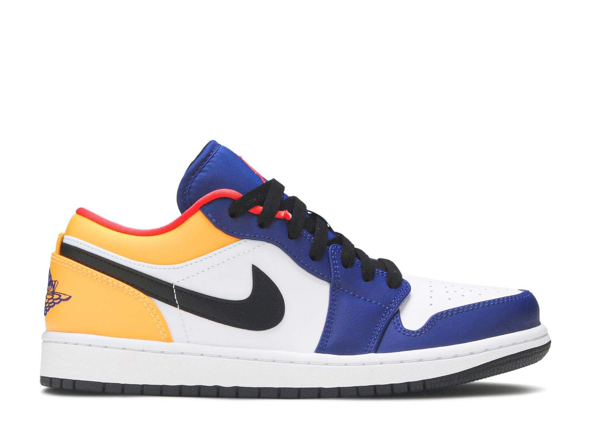 "White Deep Royal Blue" Air Jordan 1 Low Sneakers - product image from the listing.