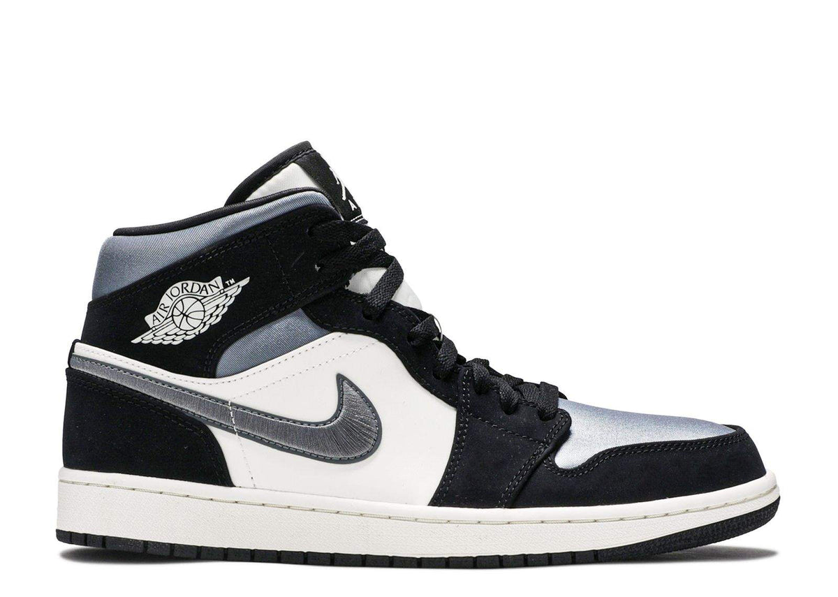 "Satin Smoke Grey" Air Jordan 1 Mid SE Sneakers - product image from the listing.