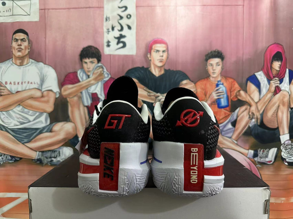 Nike GT Cut Basketball Shoes in Black Red White - product image from the listing.