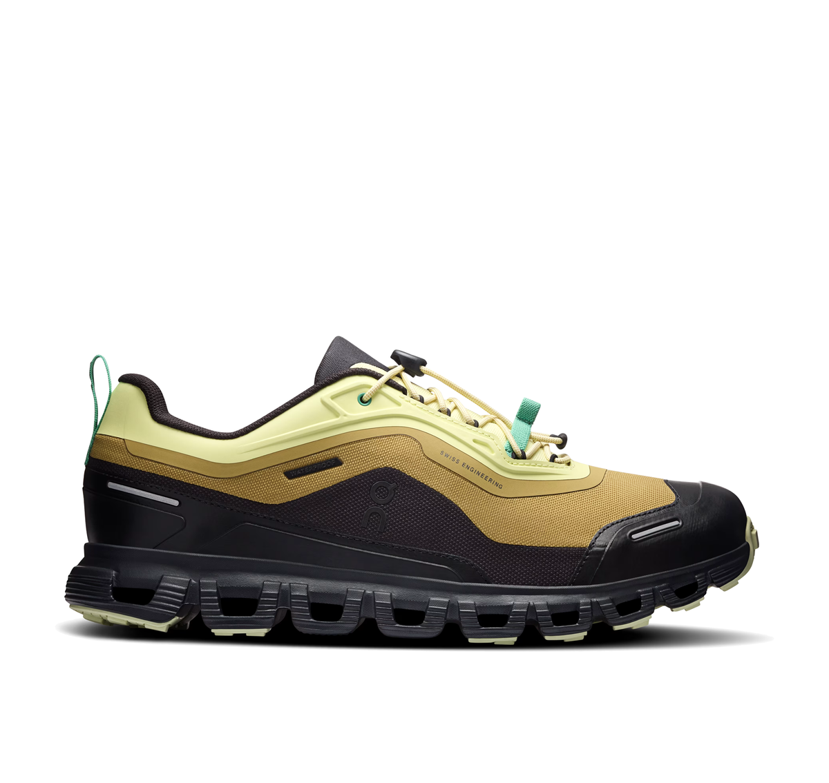 Men's On Cloud 6 Geo Waterproof Limelight/Safari Lifestyle Sneakers - product image from the listing.