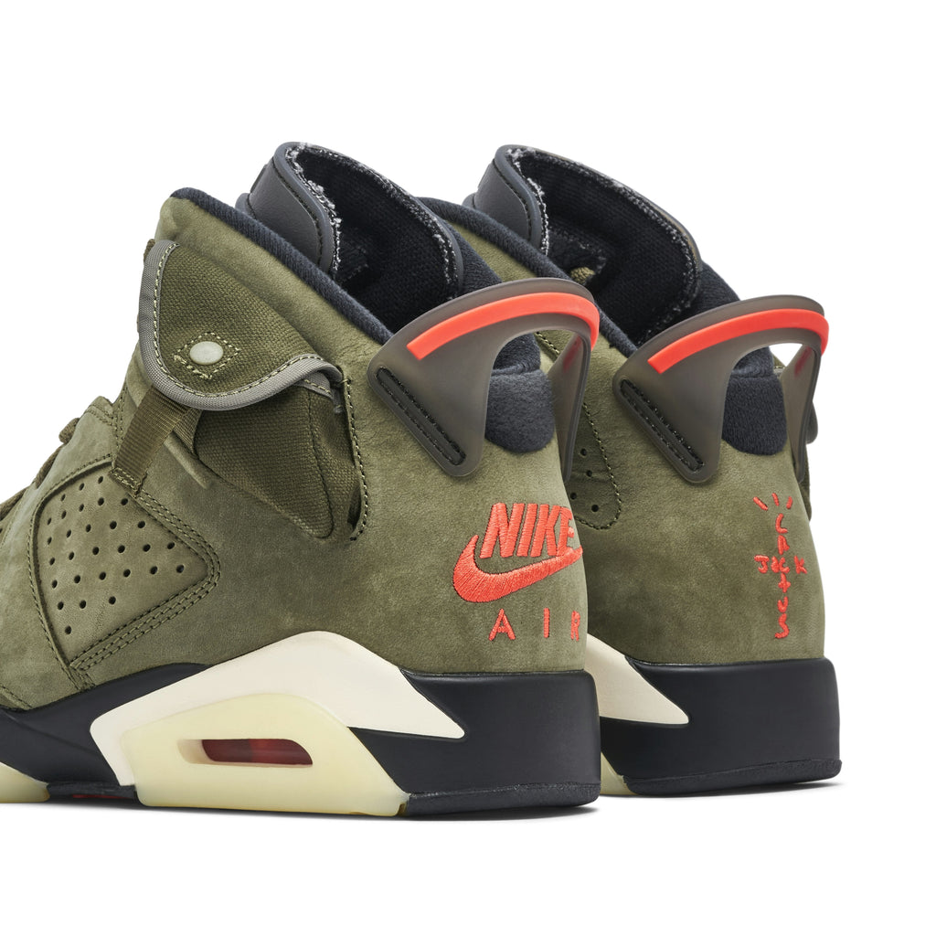 AIR JORDAN 6 X TRAVIS SCOTT MEDIUM in OLIVE - product image from the listing.