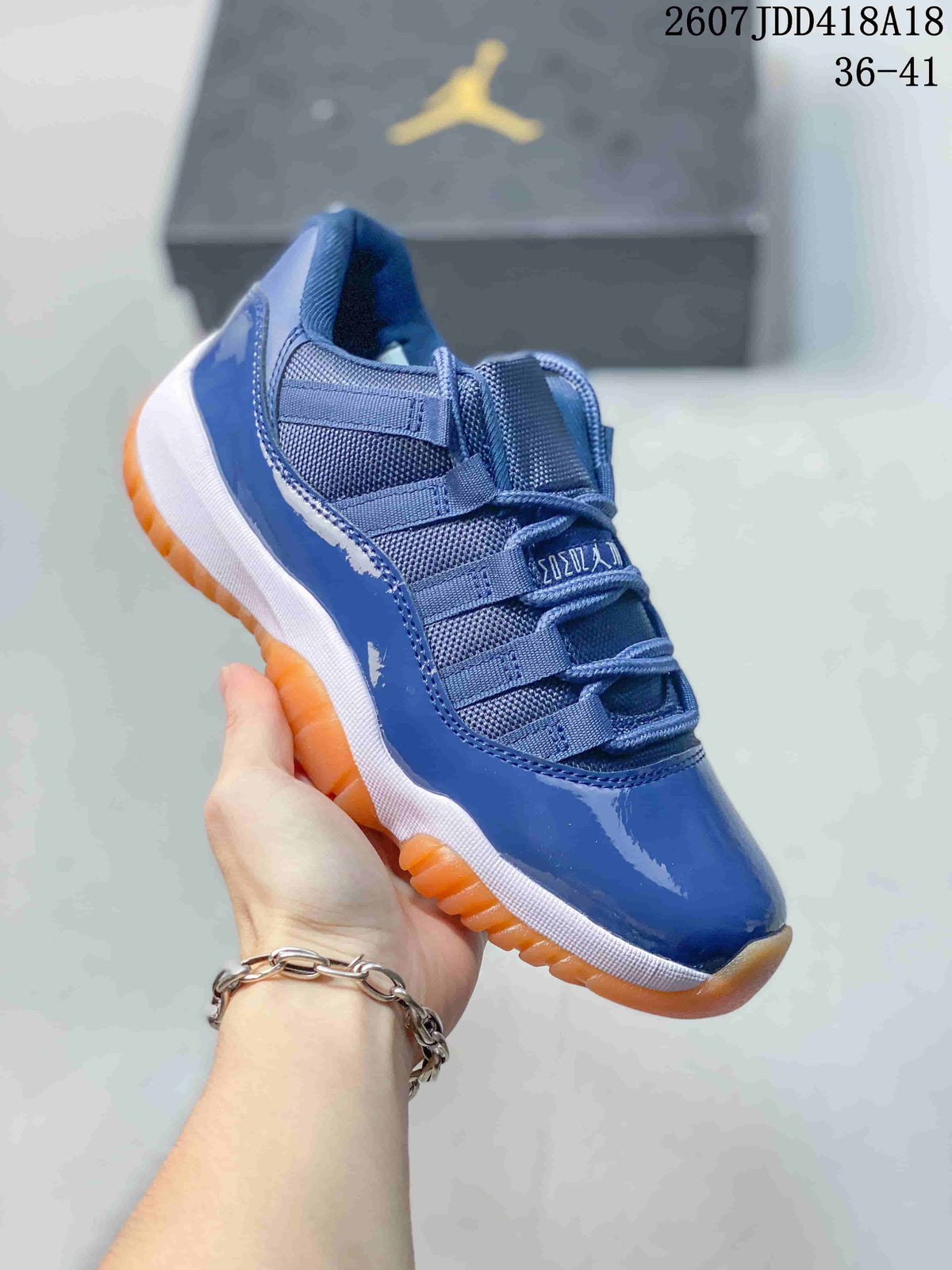 Air Jordan 11 Retro High Blue Sneakers - product image from the listing.