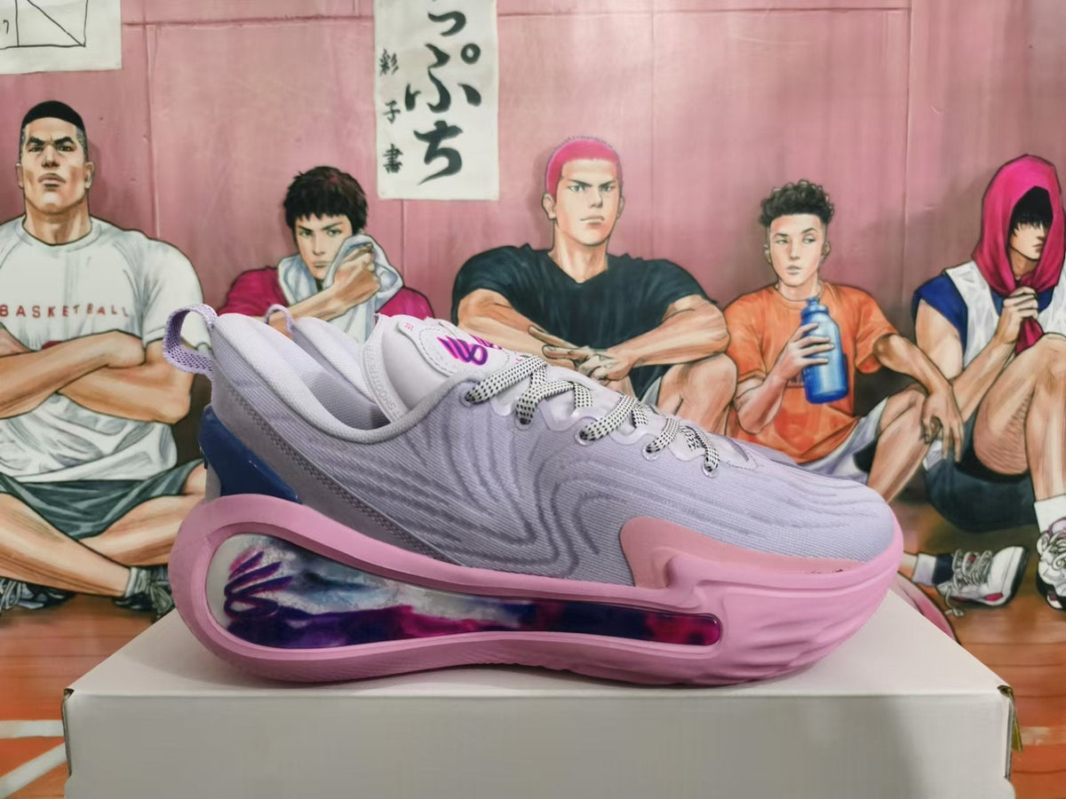 Pink and Lavender Basketball Trainers - product image from the listing.