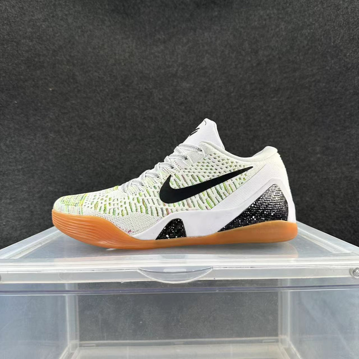 Nike Basketball Sneakers in White and Gum - product image from the listing.