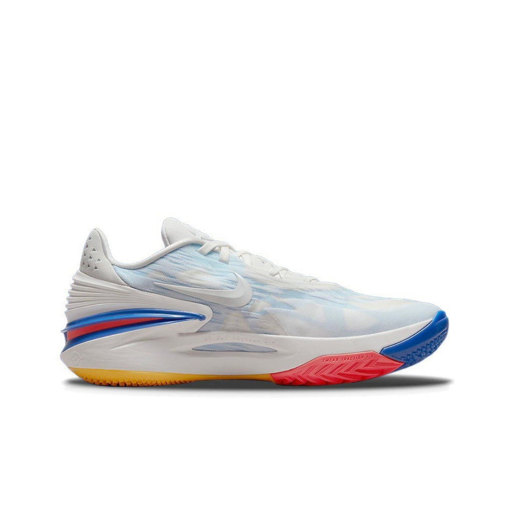 Nike Air Zoom G.T. Cut 2 Basketball Shoes in White Blue DJ6015-102 - product image from the listing.