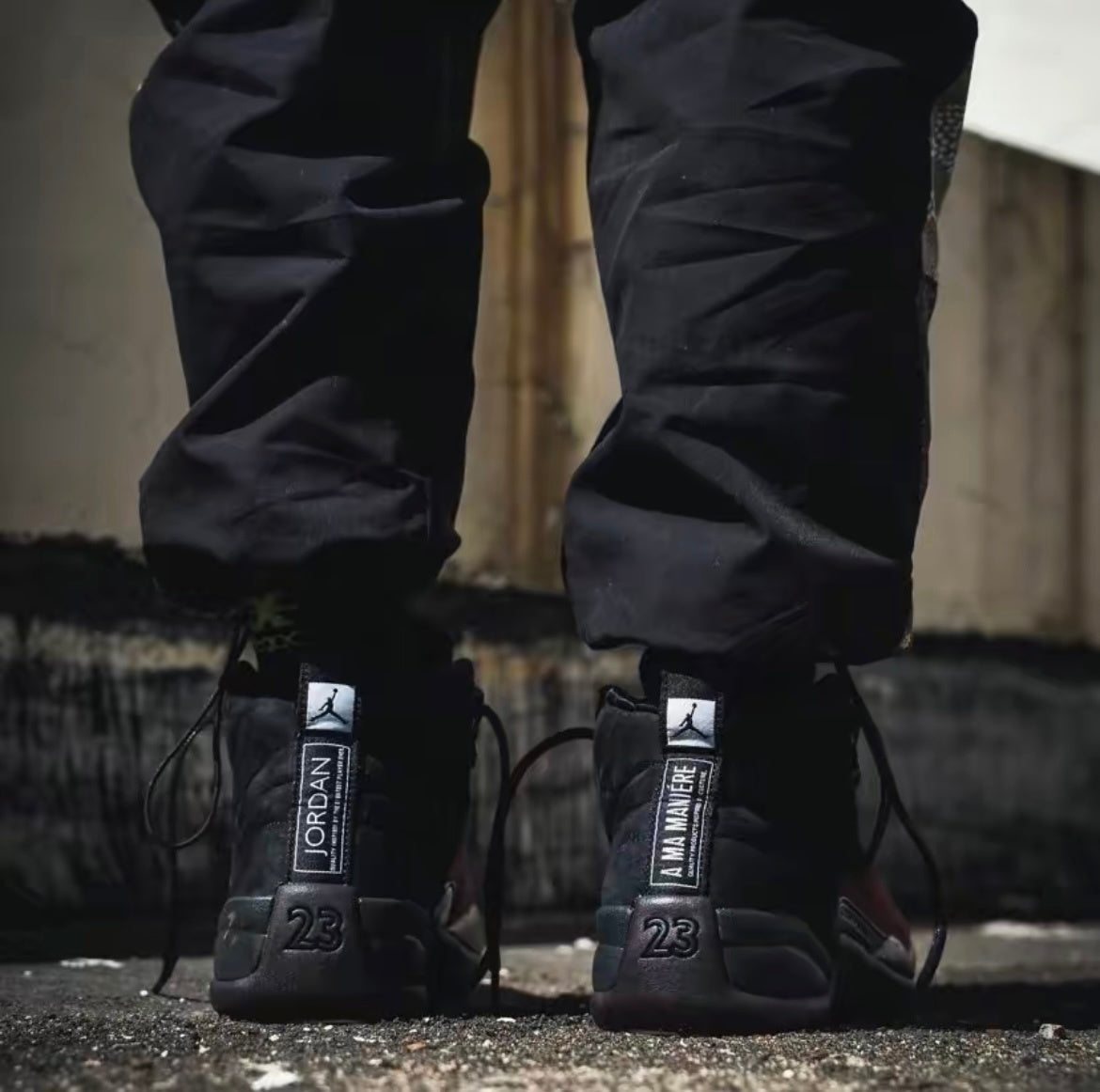 Jordan 12 Retro A Ma Maniére in Black Burgundy DV6989-001 - product image from the listing.