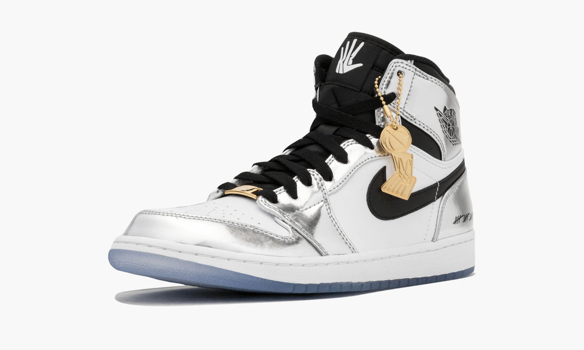 "Think 16 / Kawhi Leonard" Air Jordan 1 Hi Retro Sneakers - product image from the listing.