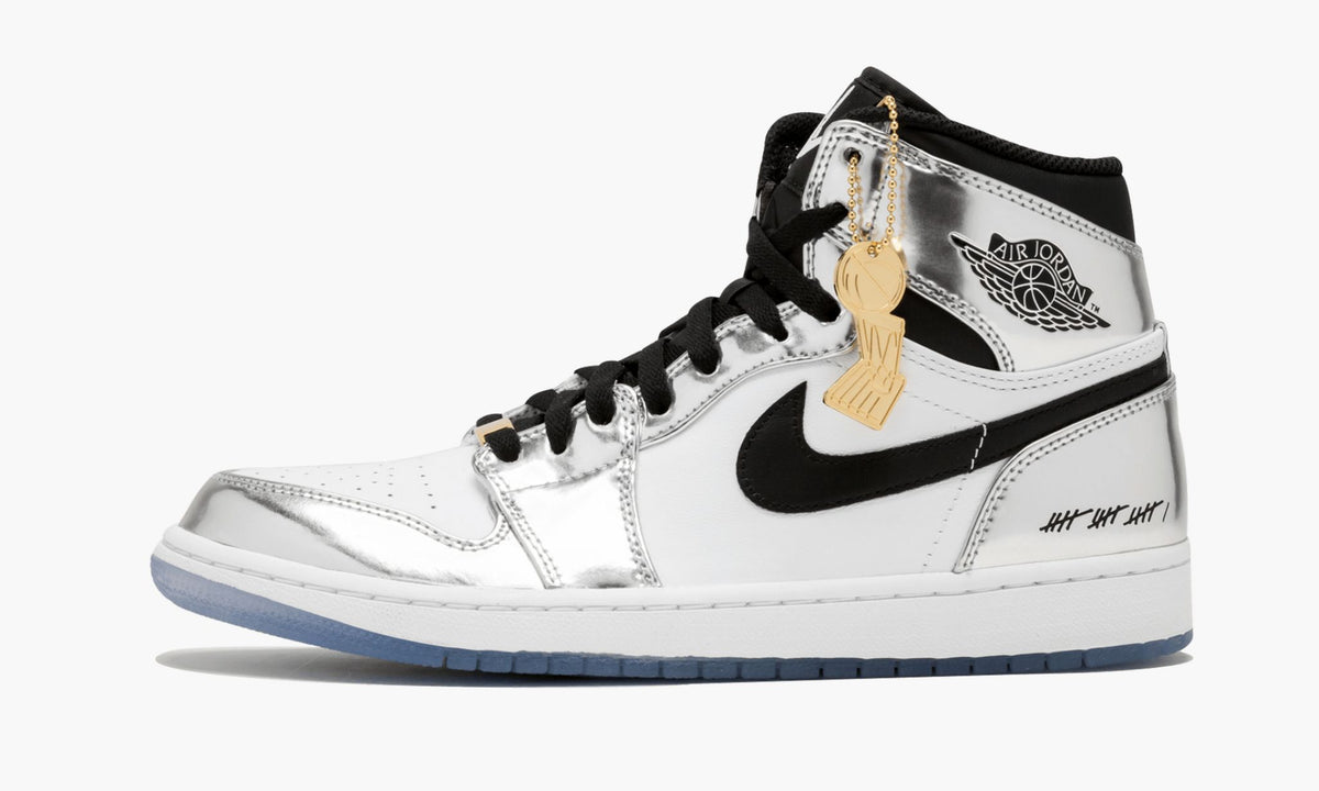 "Think 16 / Kawhi Leonard" Air Jordan 1 Hi Retro Sneakers - product image from the listing.