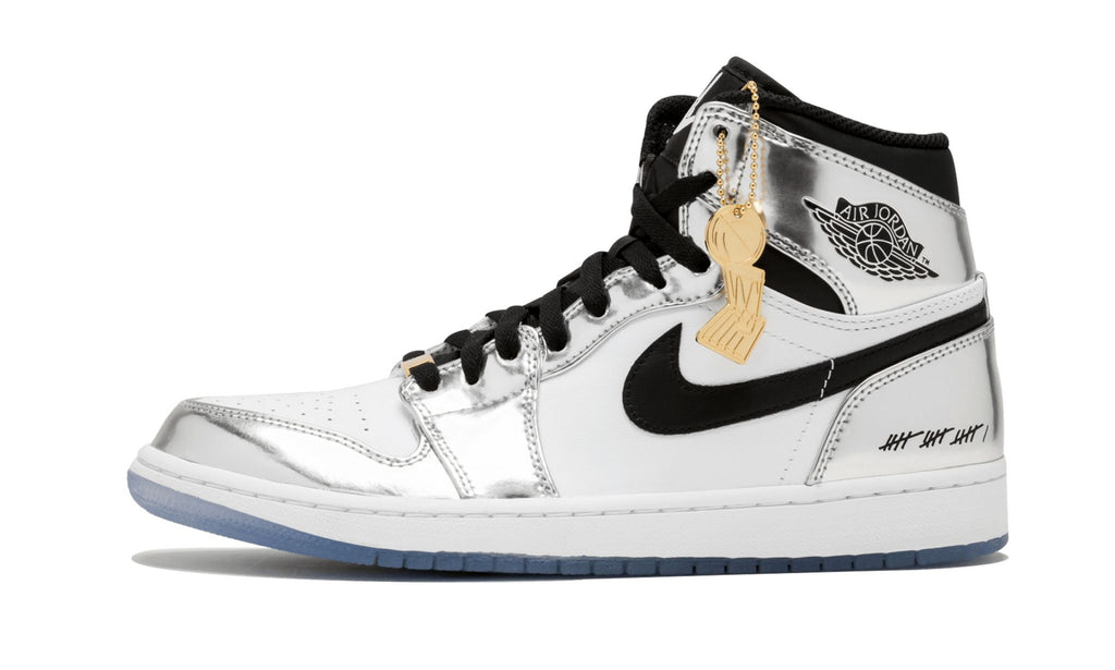 "Think 16 / Kawhi Leonard" Air Jordan 1 Hi Retro Sneakers - product image from the listing.