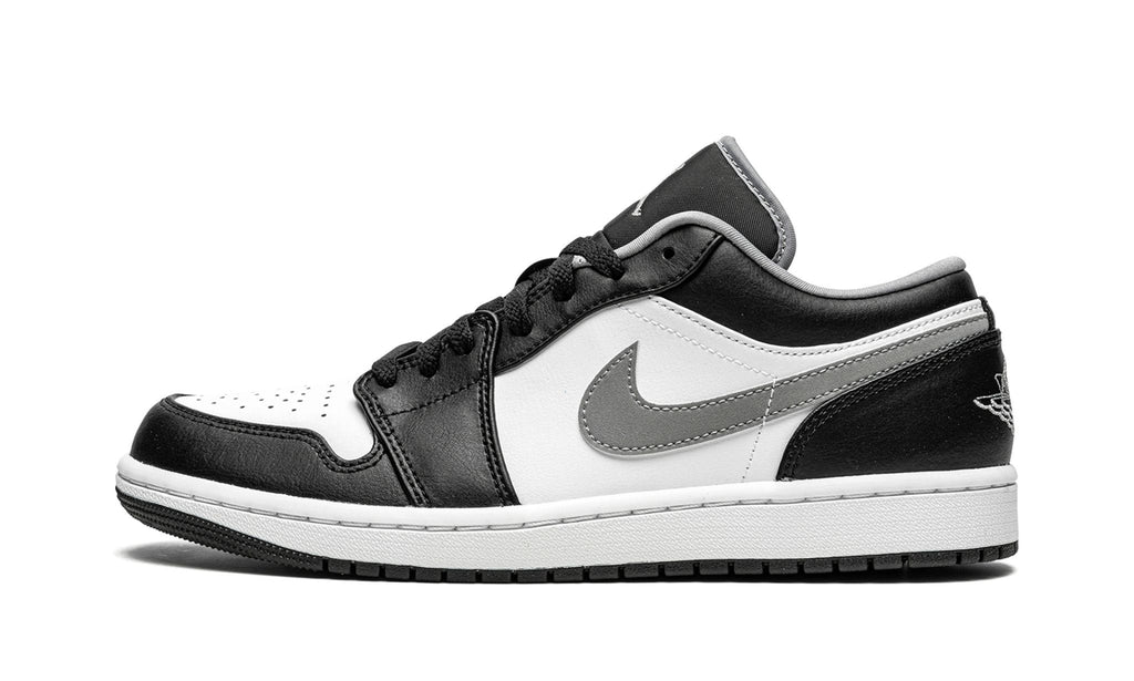"Black / Particle Grey" Air Jordan 1 Low Sneakers - product image from the listing.