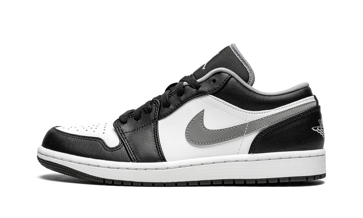 "Black / Particle Grey" Air Jordan 1 Low Sneakers - product image from the listing.