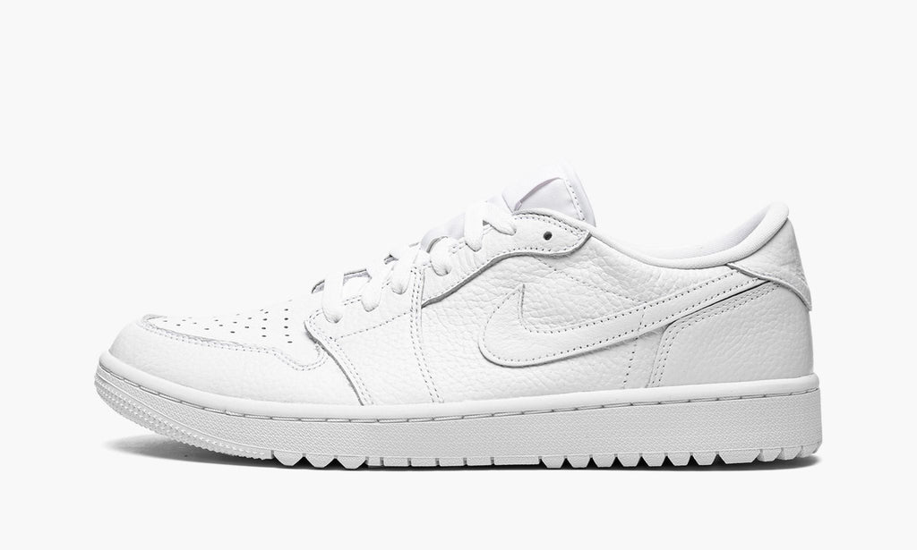 "Triple White" Air Jordan 1 Low Golf Sneakers - product image from the listing.