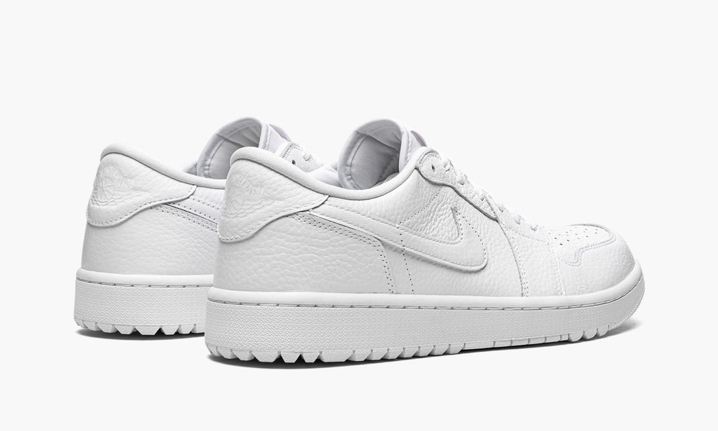 "Triple White" Air Jordan 1 Low Golf Sneakers - product image from the listing.