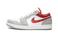 Air Jordan 1 LOW SE Sneakers in White / Grey / Red - product image from the listing.
