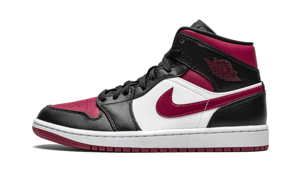 "Bred Toe" Air Jordan 1 Mid Sneakers - product image from the listing.