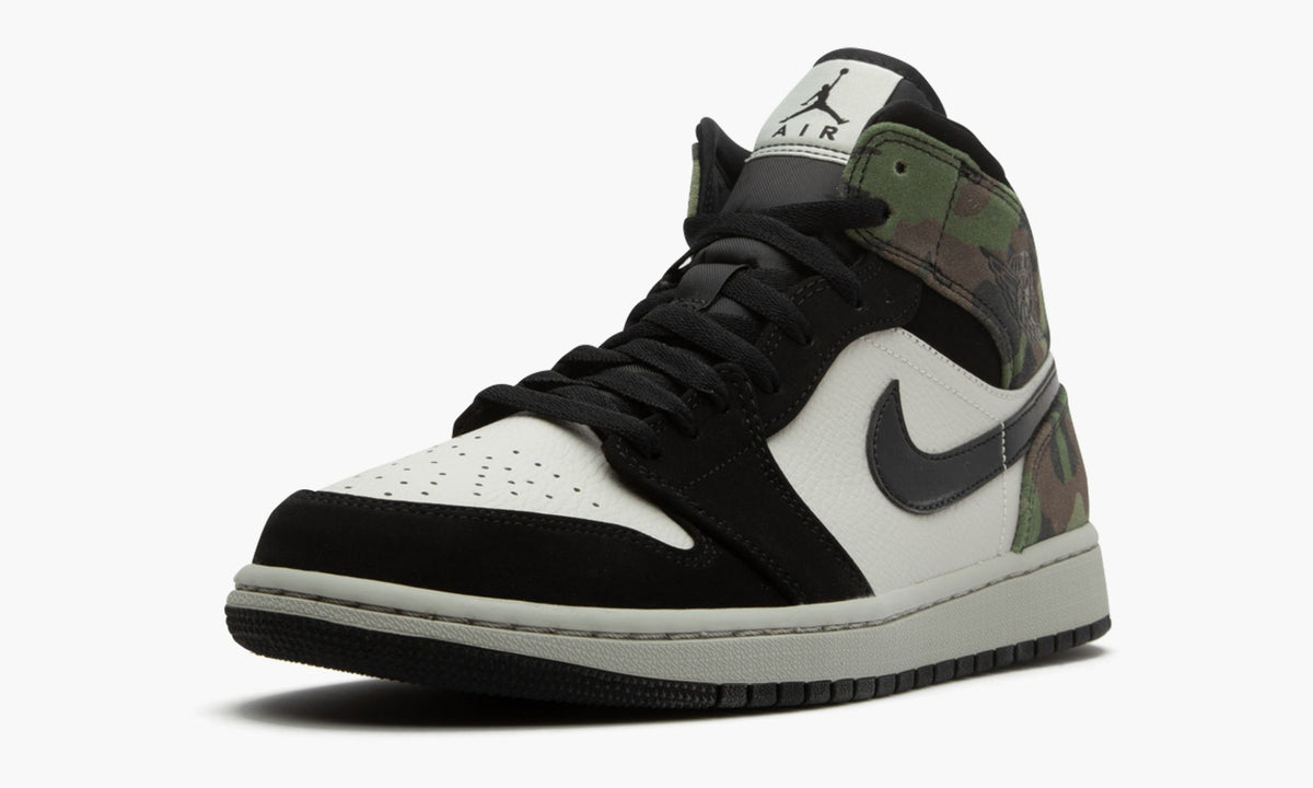 "Camo" Air Jordan 1 Mid Sneakers - product image from the listing.