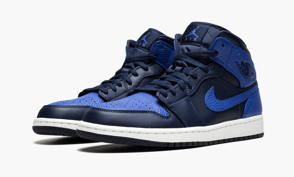 "Obsidian Royal" Air Jordan 1 Mid Sneakers - product image from the listing.