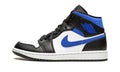 "Racer Blue / Black / White" Air Jordan 1 Mid Sneakers - product image from the listing.