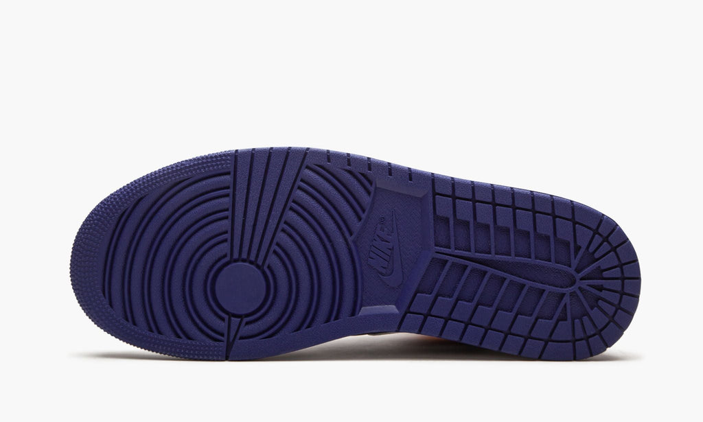 "Royal Blue / Laser Orange" Air Jordan 1 Mid Sneakers - product image from the listing.