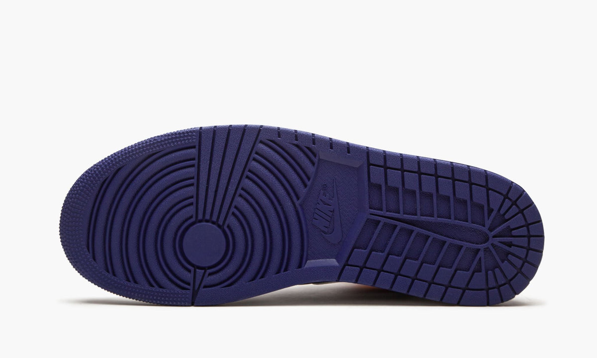 "Royal Blue / Laser Orange" Air Jordan 1 Mid Sneakers - product image from the listing.