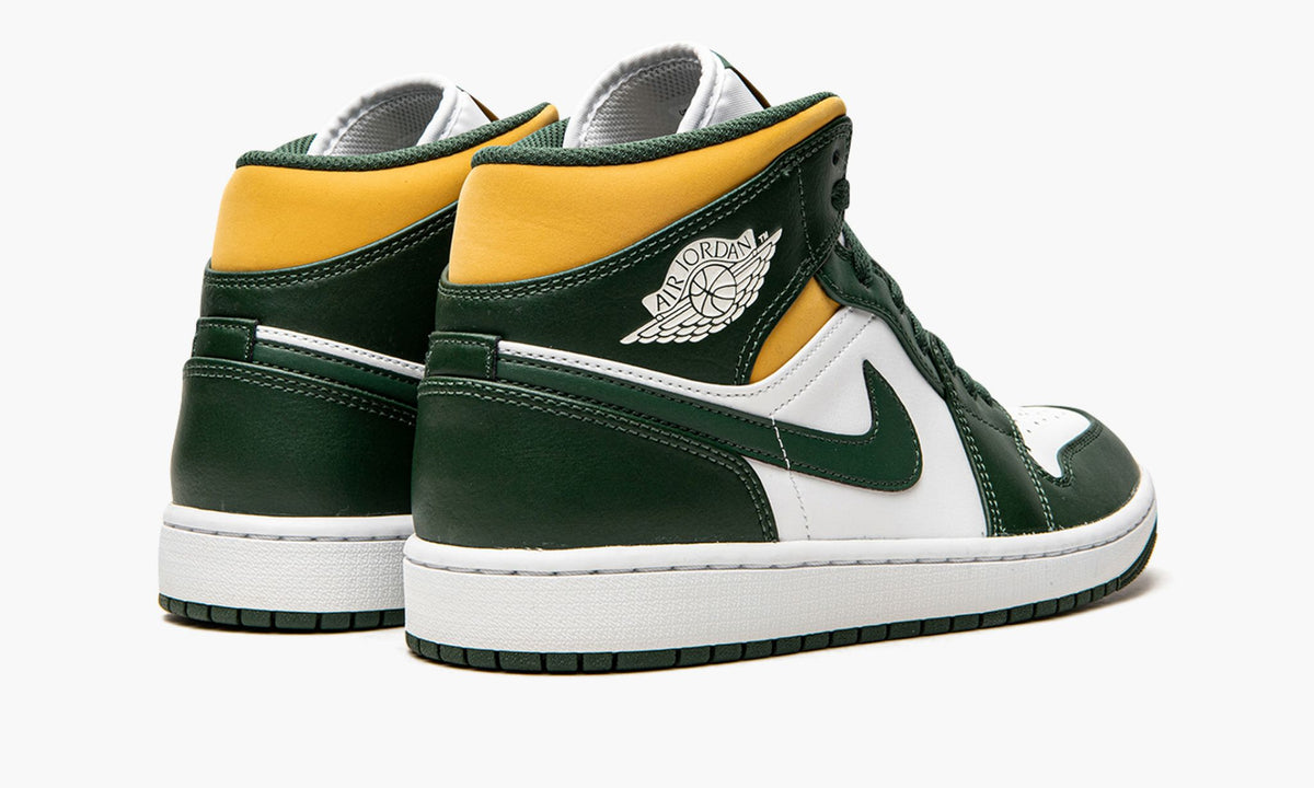 "Sonics" Air Jordan 1 Mid Sneakers - product image from the listing.