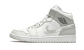 "White Camo" Air Jordan 1 Mid Sneakers - product image from the listing.