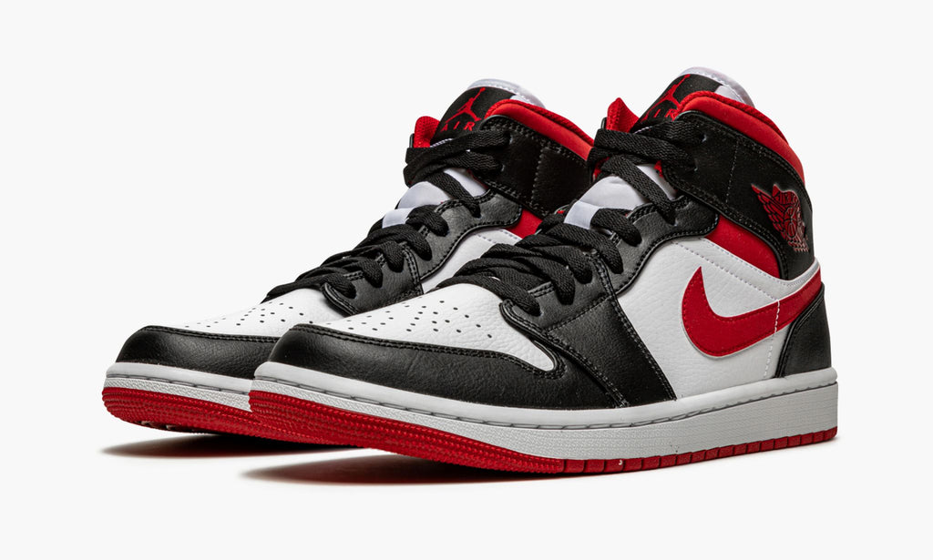 Air Jordan 1 Mid Sneakers in Metallic Red - product image from the listing.