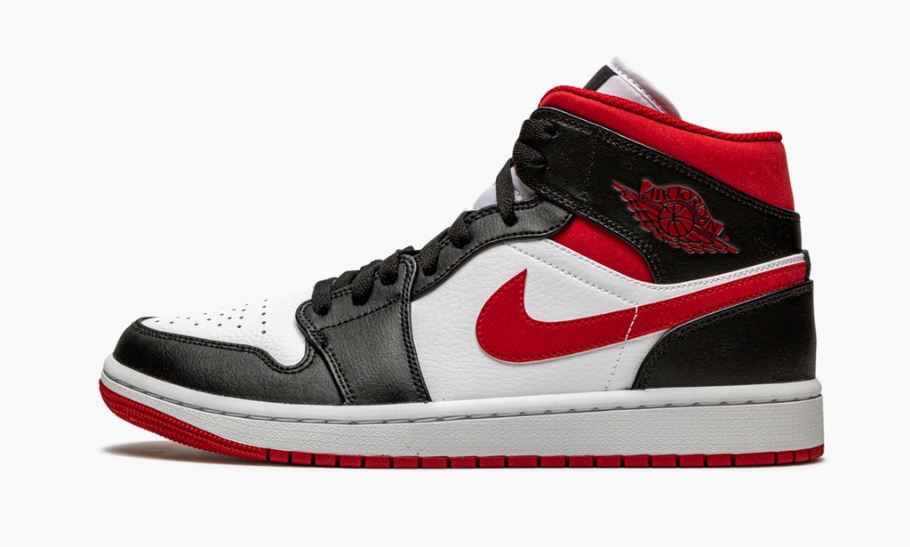 Air Jordan 1 Mid Sneakers in Metallic Red - product image from the listing.