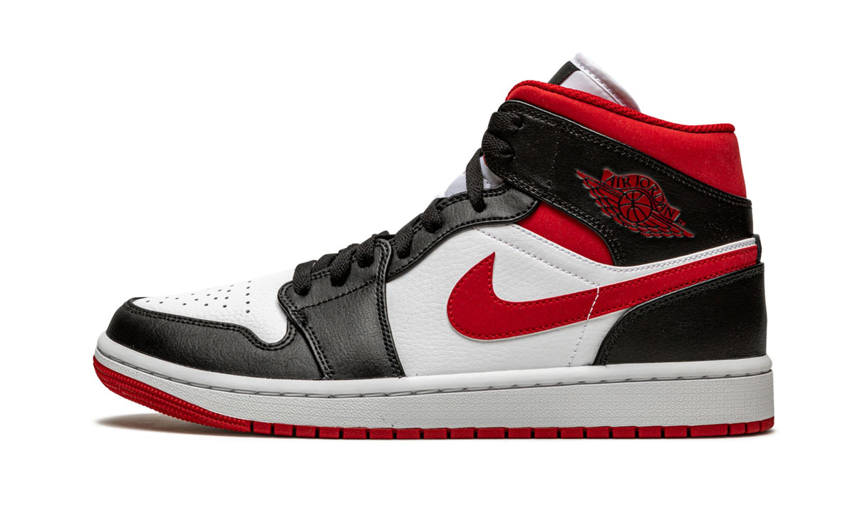 Air Jordan 1 Mid Sneakers in Metallic Red - product image from the listing.