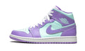 Air Jordan 1 Mid Purple Pulse Sneakers in / Glacier Blue - product image from the listing.