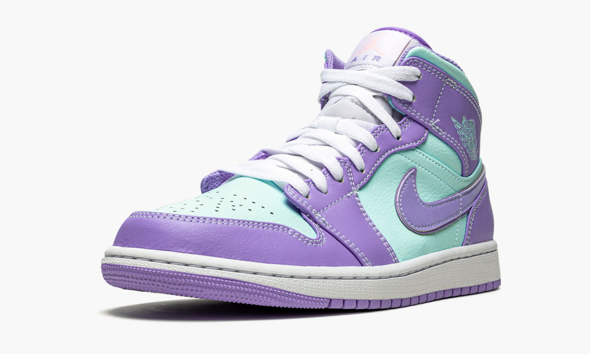 Air Jordan 1 Mid Purple Pulse Sneakers in / Glacier Blue - product image from the listing.