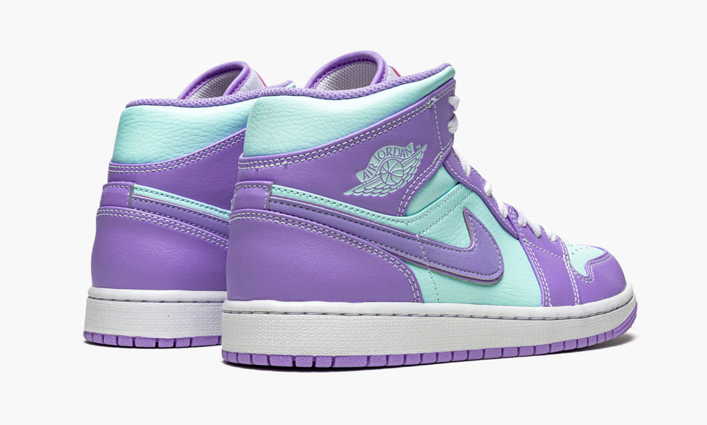 Air Jordan 1 Mid Purple Pulse Sneakers in / Glacier Blue - product image from the listing.