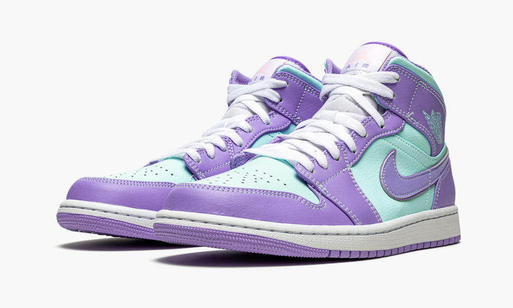 Air Jordan 1 Mid Purple Pulse Sneakers in / Glacier Blue - product image from the listing.
