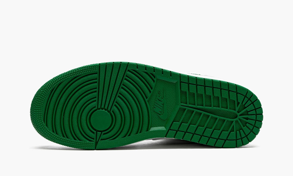 "Grey / Pine Green / White" Air Jordan 1 MID SE Sneakers - product image from the listing.
